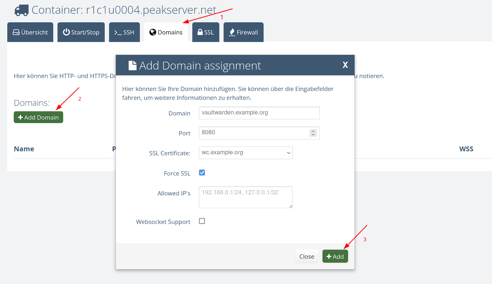 Assign Domain